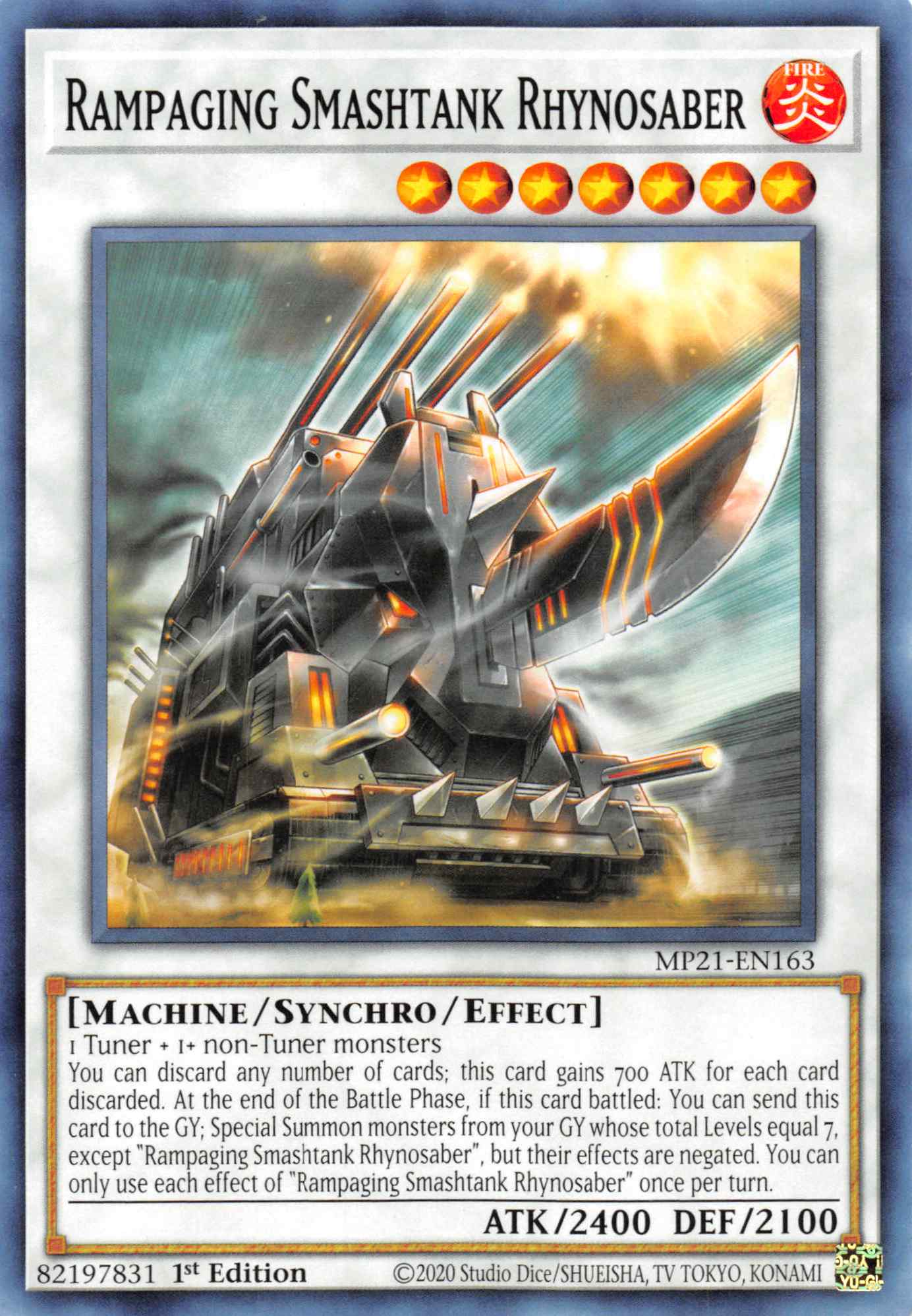 Rampaging Smashtank Rhynosaber [MP21-EN163] Common | Anubis Games and Hobby