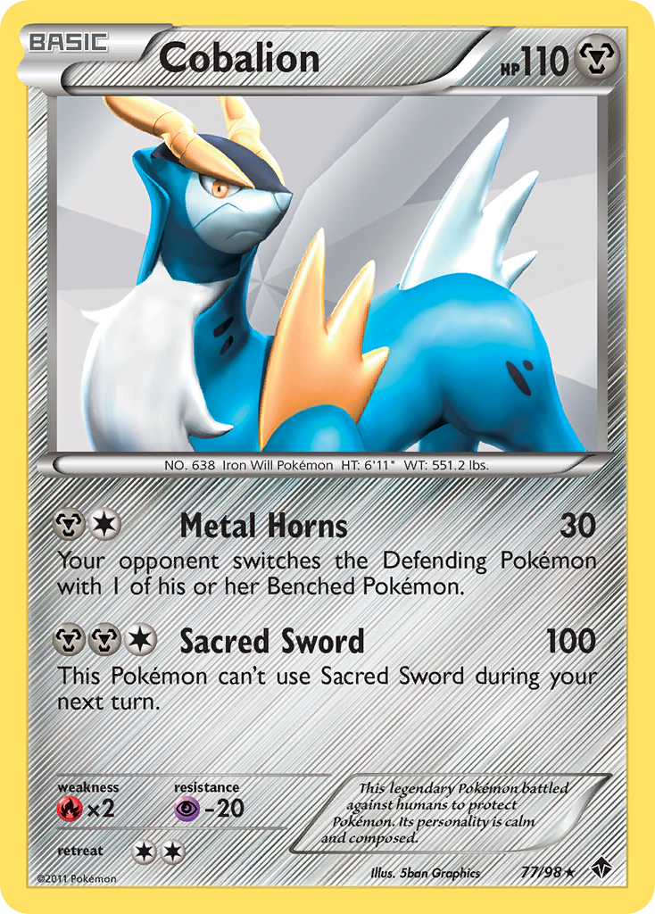 Cobalion (77/98) [Black & White: Emerging Powers] | Anubis Games and Hobby