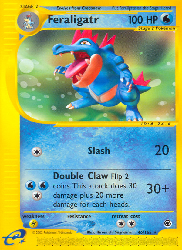 Feraligatr (46/165) [Expedition: Base Set] | Anubis Games and Hobby