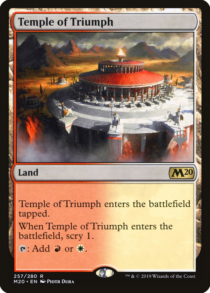 Temple of Triumph (Promo Pack) [Core Set 2020 Promos] | Anubis Games and Hobby