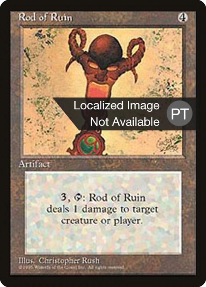 Rod of Ruin [Fourth Edition (Foreign Black Border)] | Anubis Games and Hobby