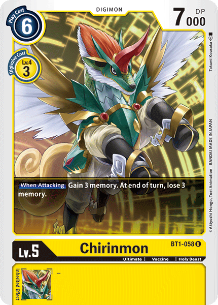 Chirinmon [BT1-058] [Release Special Booster Ver.1.0] | Anubis Games and Hobby