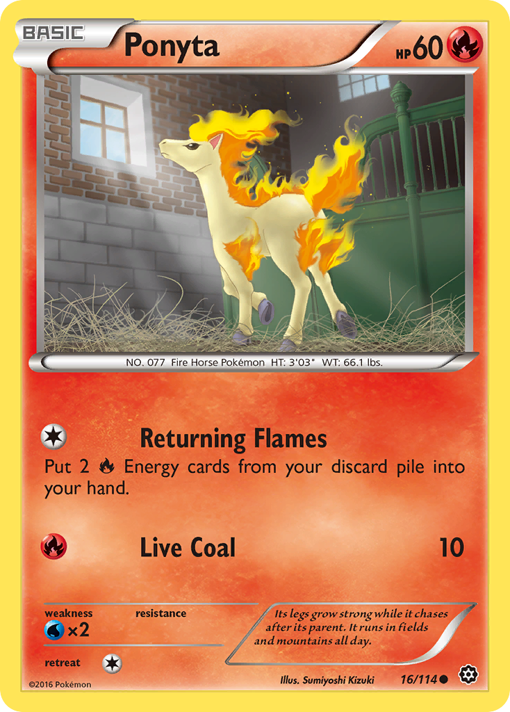 Ponyta (16/114) [XY: Steam Siege] | Anubis Games and Hobby