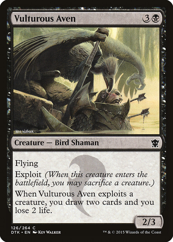 Vulturous Aven [Dragons of Tarkir] | Anubis Games and Hobby