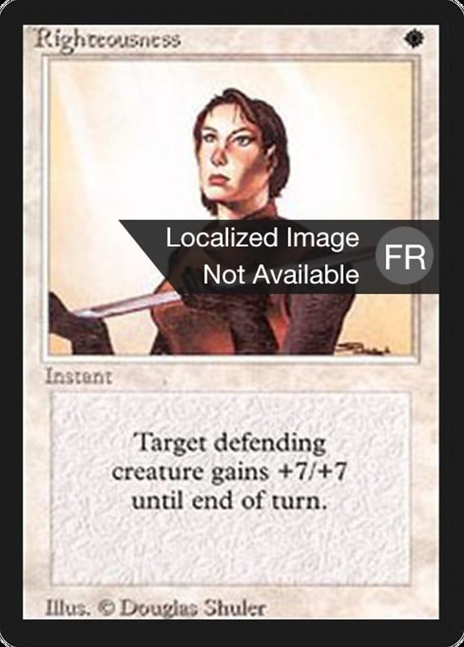 Righteousness [Foreign Black Border] | Anubis Games and Hobby