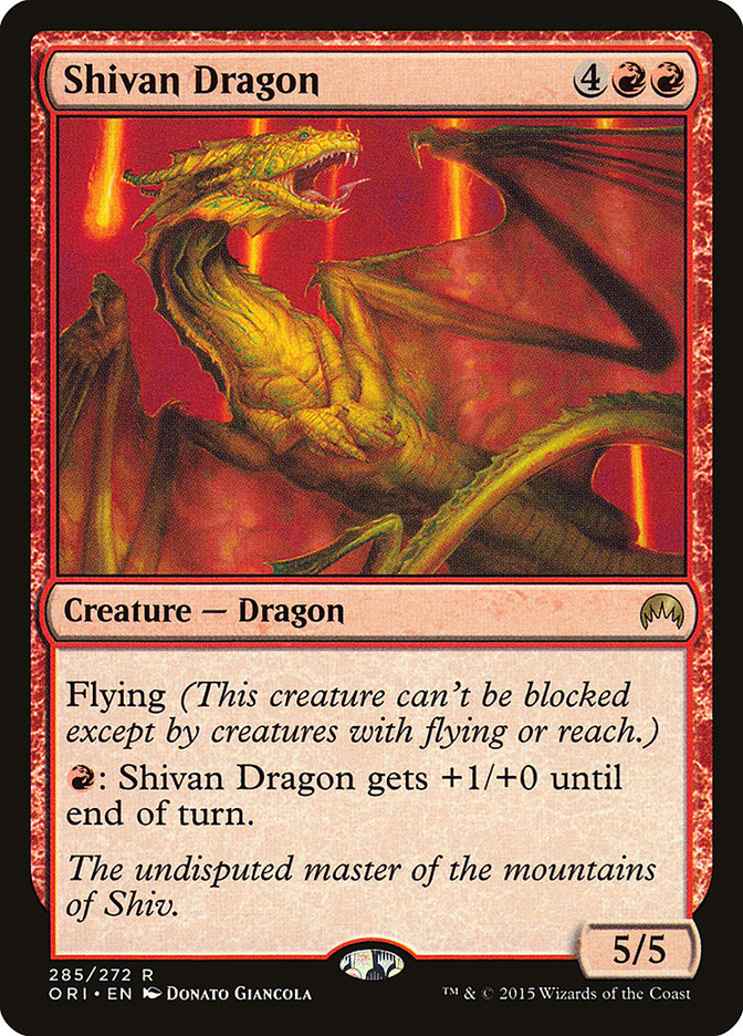 Shivan Dragon [Magic Origins] | Anubis Games and Hobby