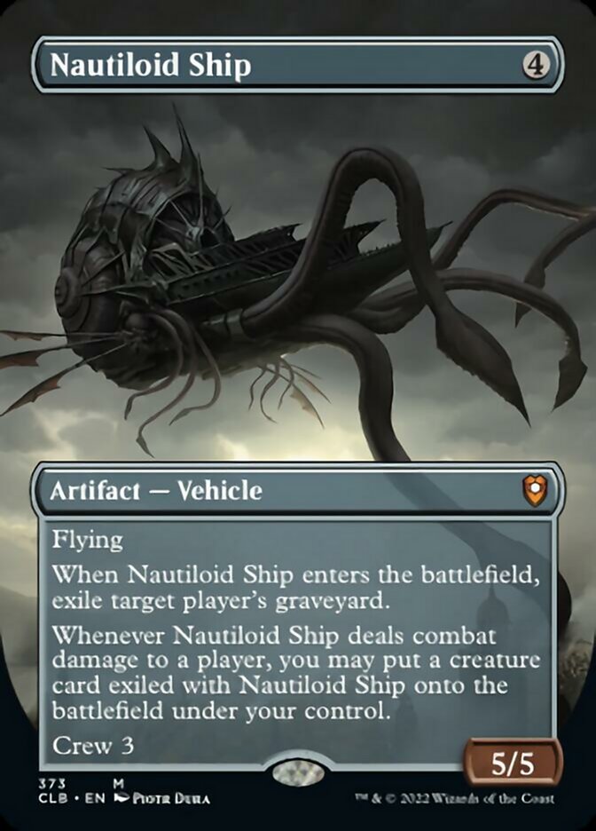 Nautiloid Ship (Borderless Alternate Art) [Commander Legends: Battle for Baldur's Gate] | Anubis Games and Hobby