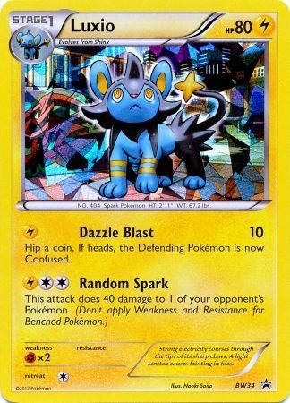 Luxio (BW34) (Cracked Ice Holo) [Black & White: Black Star Promos] | Anubis Games and Hobby