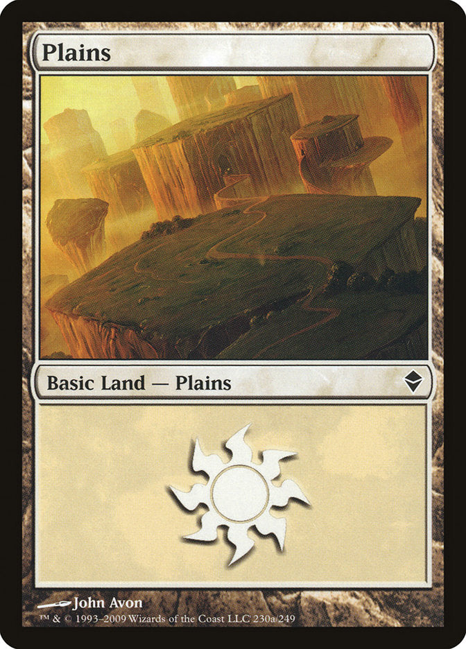 Plains (230a) [Zendikar] | Anubis Games and Hobby