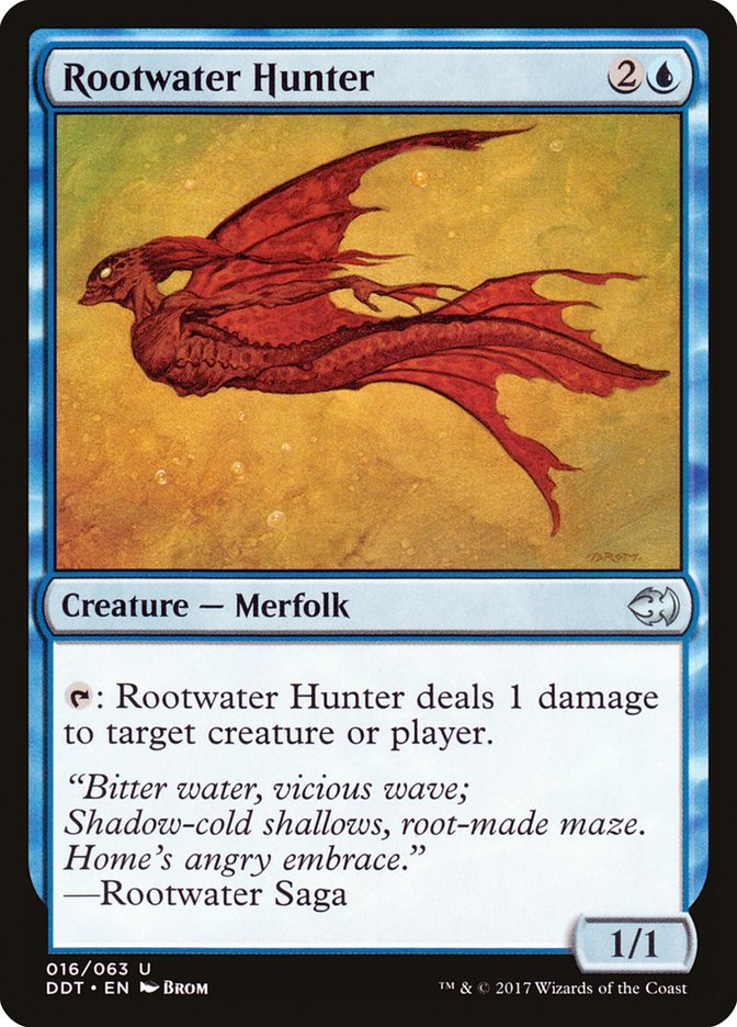 Rootwater Hunter [Duel Decks: Merfolk vs. Goblins] | Anubis Games and Hobby