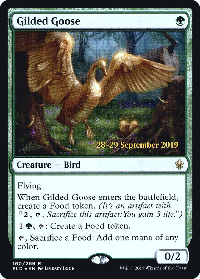 Gilded Goose [Throne of Eldraine Prerelease Promos] | Anubis Games and Hobby