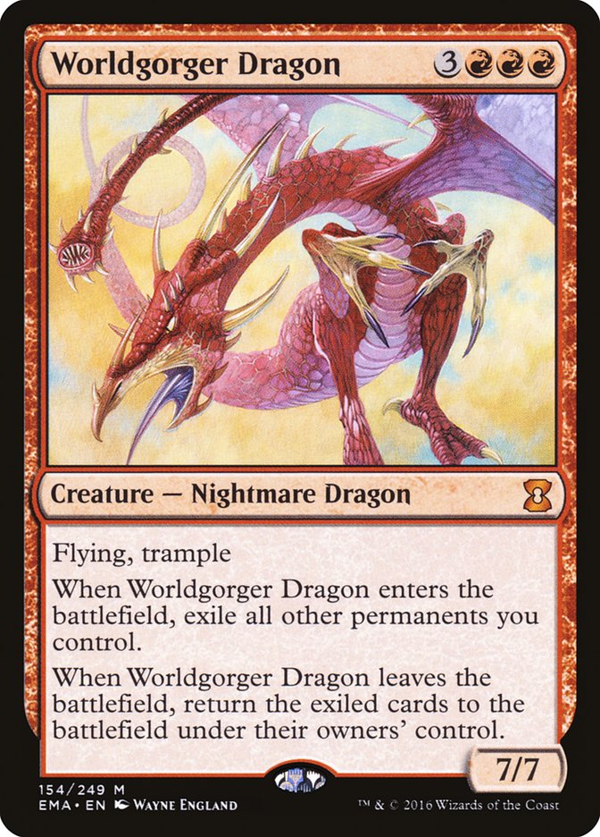 Worldgorger Dragon [Eternal Masters] | Anubis Games and Hobby
