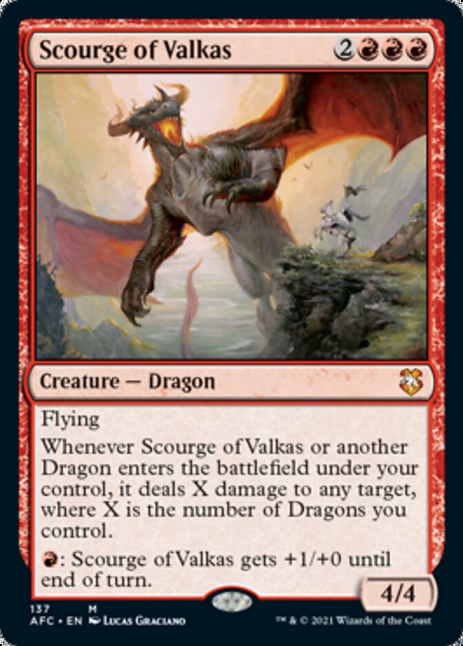 Scourge of Valkas [Dungeons & Dragons: Adventures in the Forgotten Realms Commander] | Anubis Games and Hobby