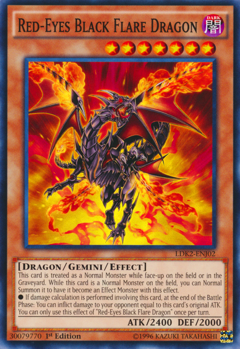 Red-Eyes Black Flare Dragon [LDK2-ENJ02] Common | Anubis Games and Hobby