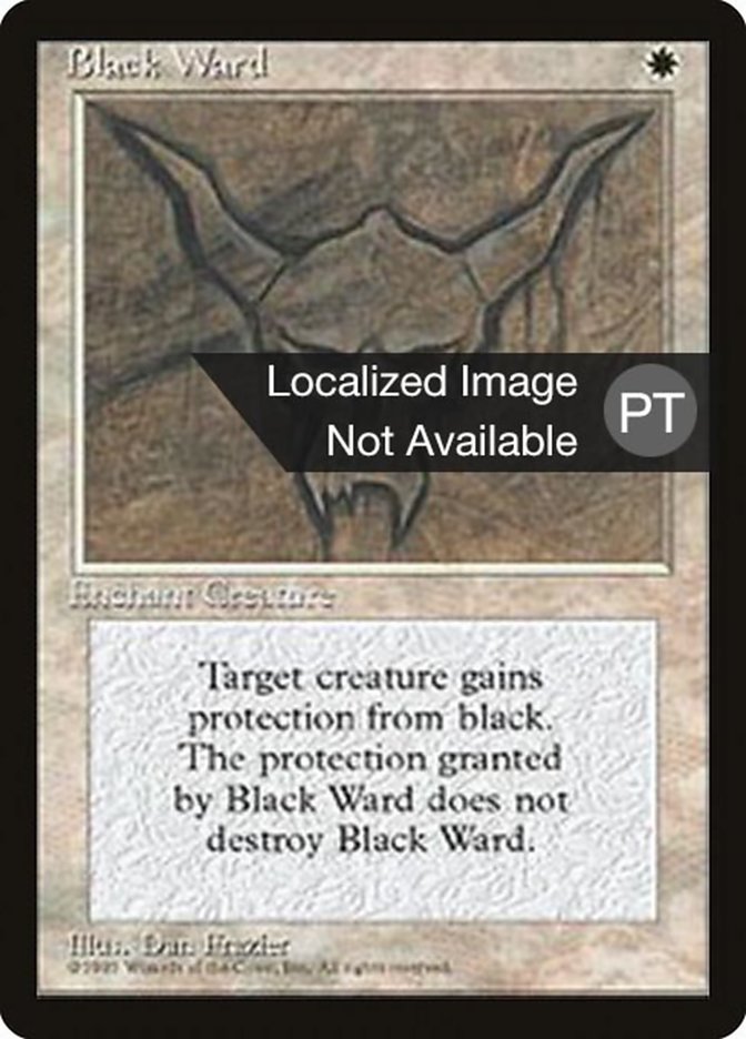 Black Ward [Fourth Edition (Foreign Black Border)] | Anubis Games and Hobby