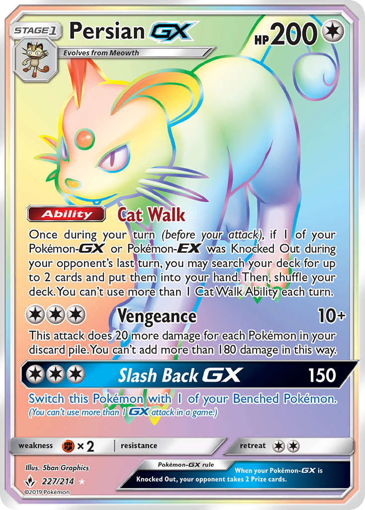 Persian GX (227/214) [Sun & Moon: Unbroken Bonds] | Anubis Games and Hobby