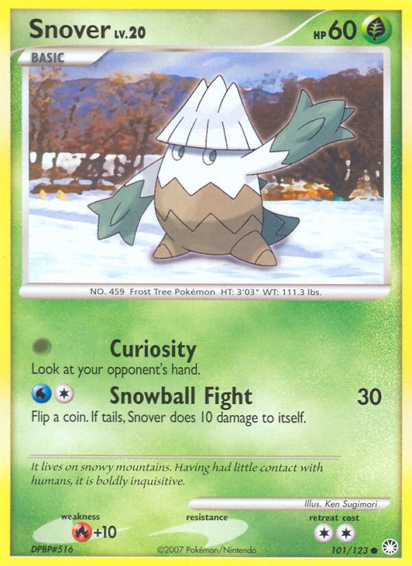 Snover (101/123) [Diamond & Pearl: Mysterious Treasures] | Anubis Games and Hobby