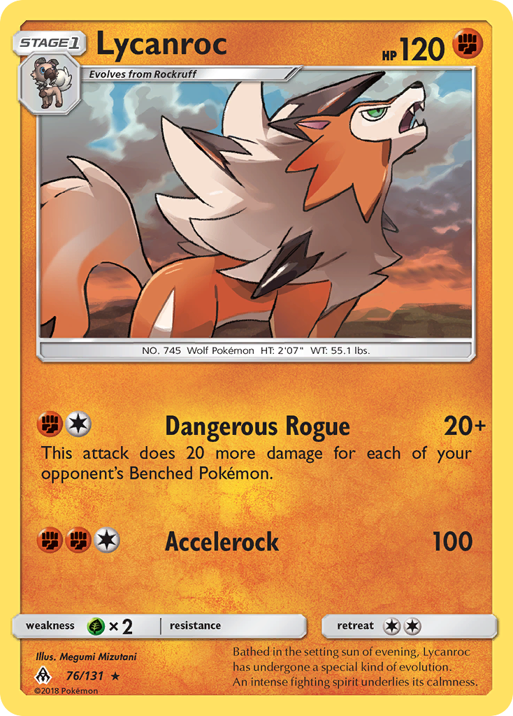 Lycanroc (76/131) [Sun & Moon: Forbidden Light] | Anubis Games and Hobby