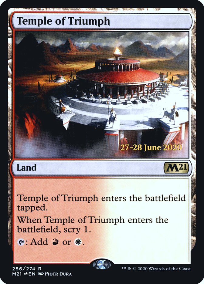 Temple of Triumph [Core Set 2021 Prerelease Promos] | Anubis Games and Hobby