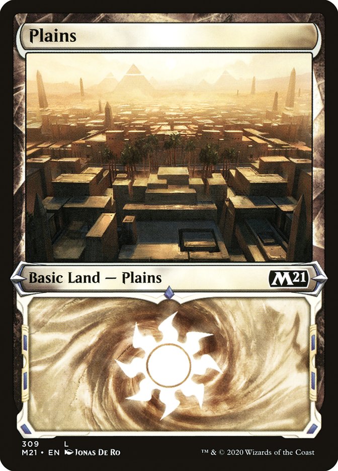 Plains (309) (Showcase) [Core Set 2021] | Anubis Games and Hobby