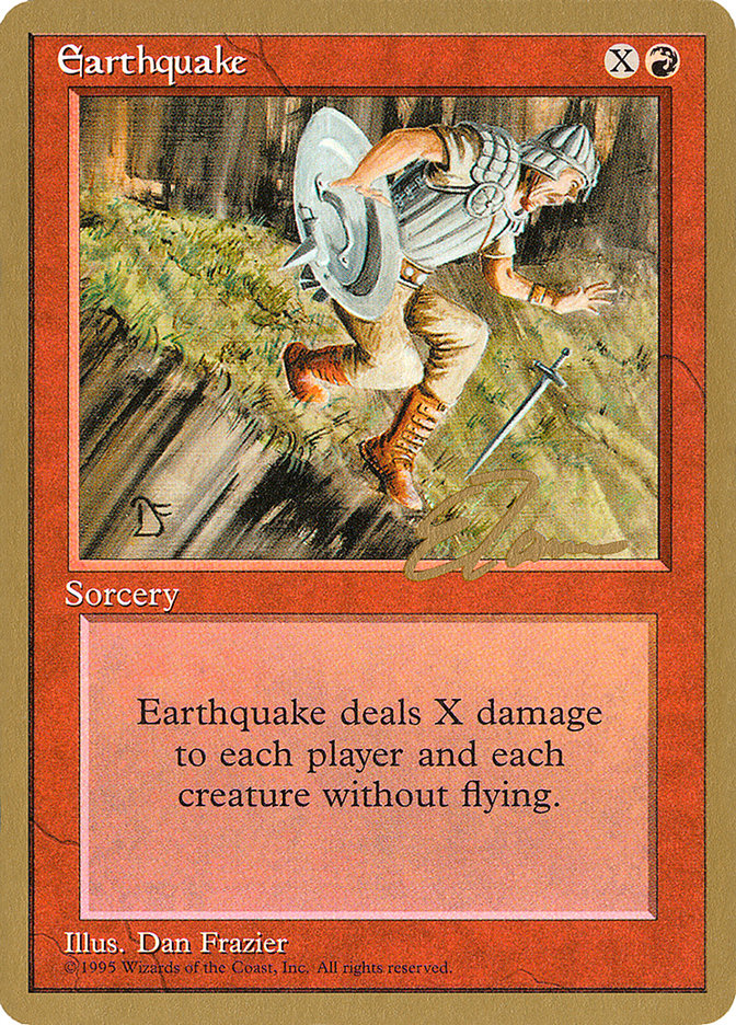 Earthquake (Eric Tam) [Pro Tour Collector Set] | Anubis Games and Hobby