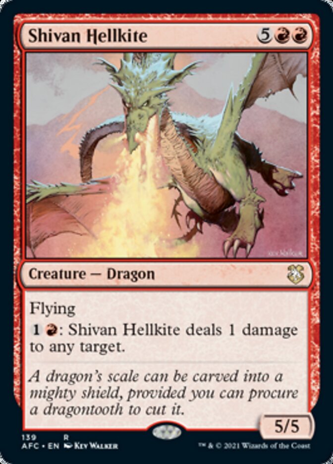 Shivan Hellkite [Dungeons & Dragons: Adventures in the Forgotten Realms Commander] | Anubis Games and Hobby