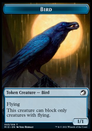 Bird Token [Innistrad: Midnight Hunt Tokens] | Anubis Games and Hobby