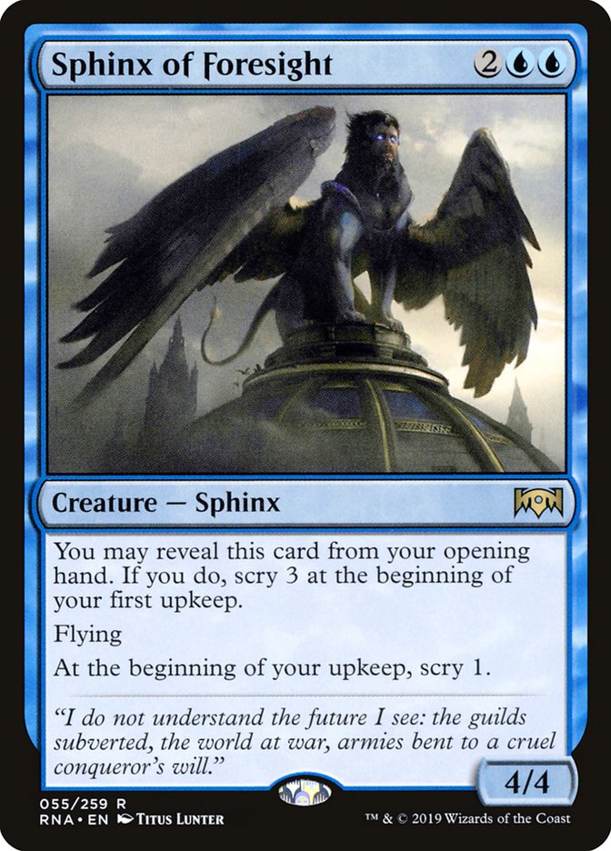 Sphinx of Foresight [Ravnica Allegiance] | Anubis Games and Hobby