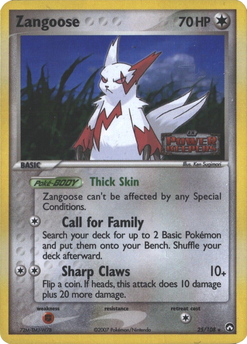 Zangoose (25/108) (Stamped) [EX: Power Keepers] | Anubis Games and Hobby