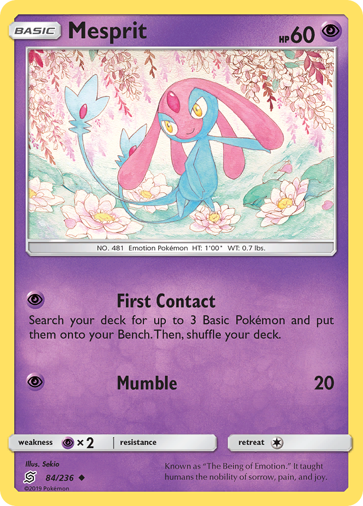 Mesprit (84/236) [Sun & Moon: Unified Minds] | Anubis Games and Hobby