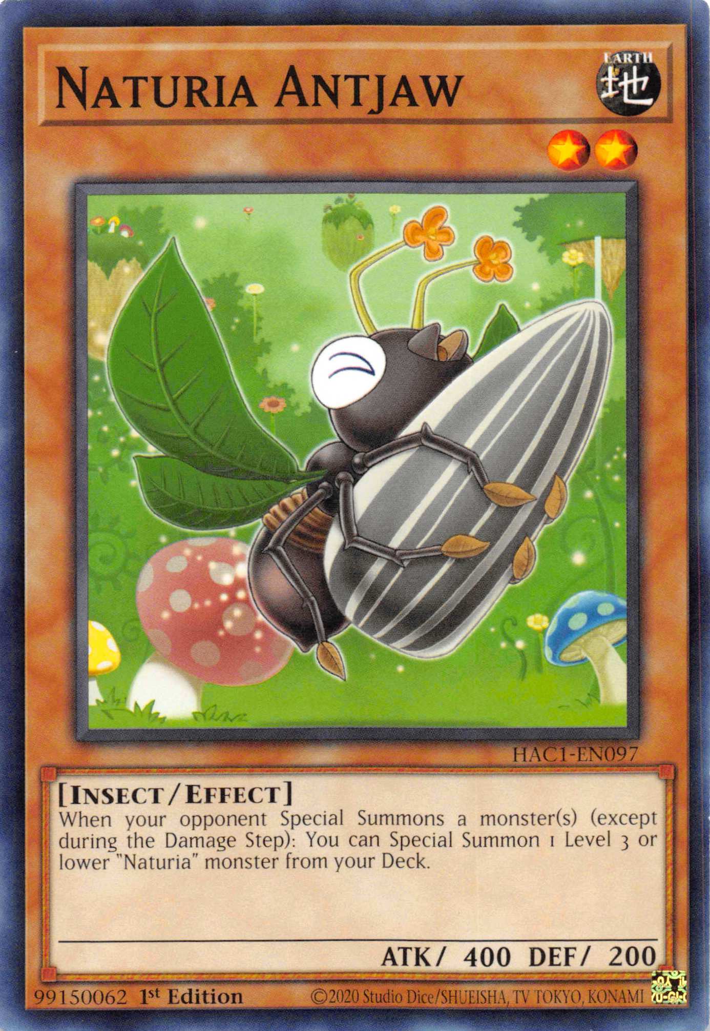 Naturia Antjaw [HAC1-EN097] Common | Anubis Games and Hobby