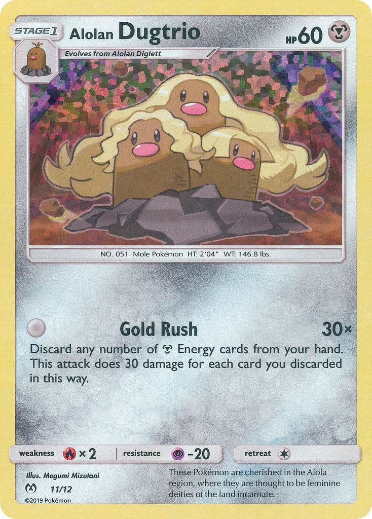 Alolan Dugtrio (11/12) [McDonald's Promos: 2019 Collection] | Anubis Games and Hobby