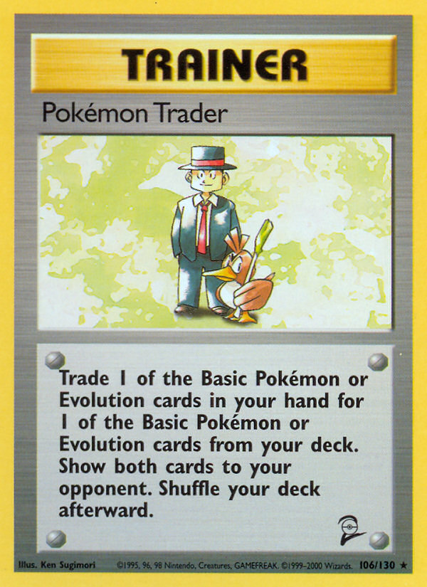 Pokemon Trader (106/130) [Base Set 2] | Anubis Games and Hobby