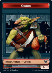 Smoke Blessing // Goblin Double-Sided Token [Kamigawa: Neon Dynasty Commander Tokens] | Anubis Games and Hobby