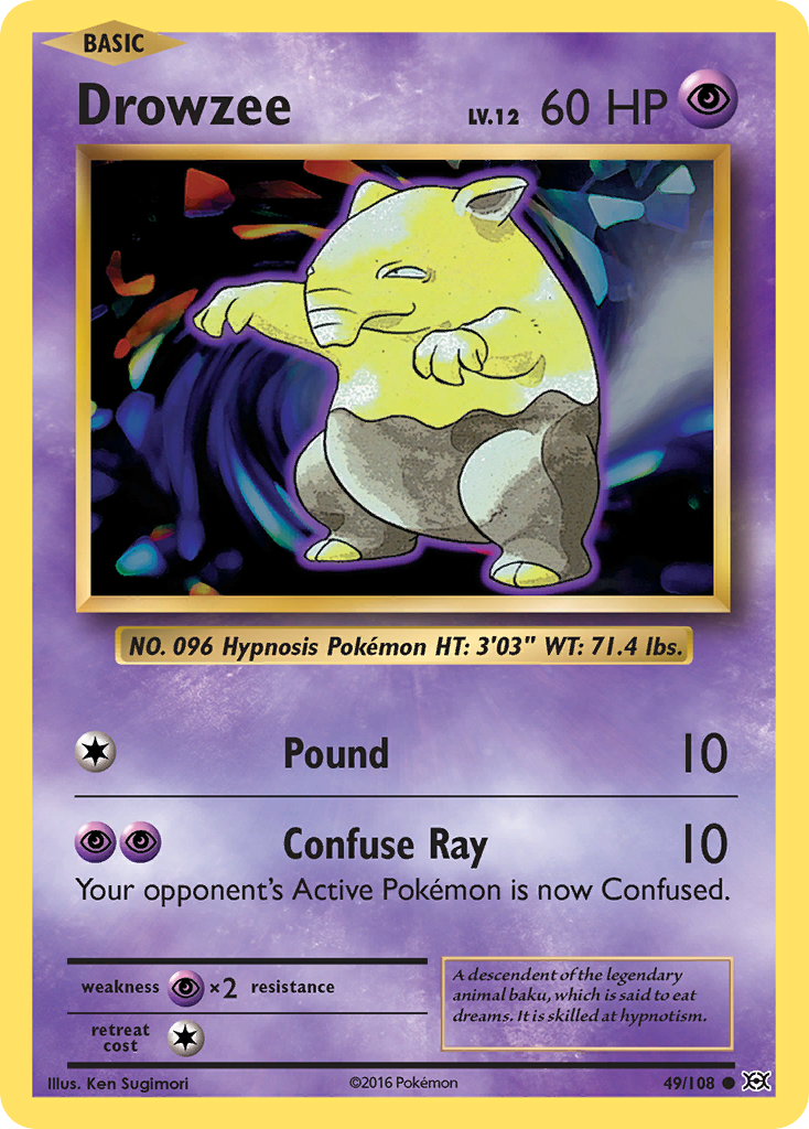 Drowzee (49/108) [XY: Evolutions] | Anubis Games and Hobby