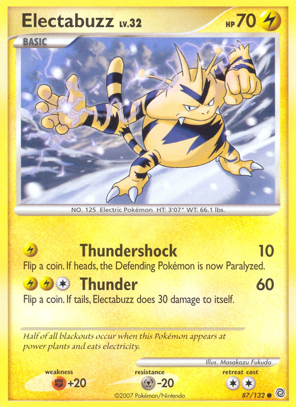 Electabuzz (87/132) [Diamond & Pearl: Secret Wonders] | Anubis Games and Hobby