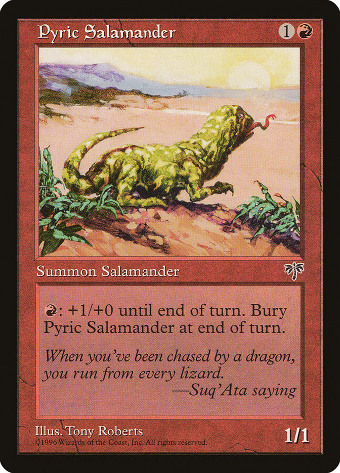 Pyric Salamander [Mirage] | Anubis Games and Hobby
