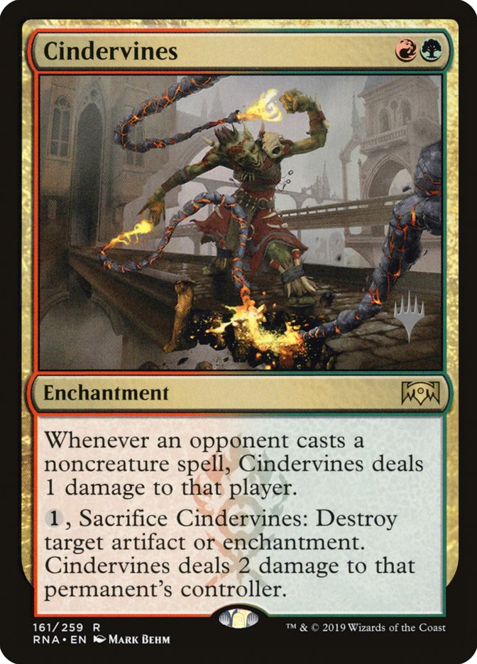 Cindervines (Promo Pack) [Ravnica Allegiance Promos] | Anubis Games and Hobby