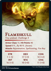 Flameskull Art Card [Dungeons & Dragons: Adventures in the Forgotten Realms Art Series] | Anubis Games and Hobby