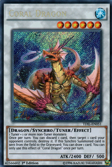 Coral Dragon [TDIL-EN051] Secret Rare | Anubis Games and Hobby