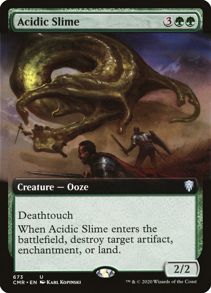 Acidic Slime (Extended Art) [Commander Legends] | Anubis Games and Hobby