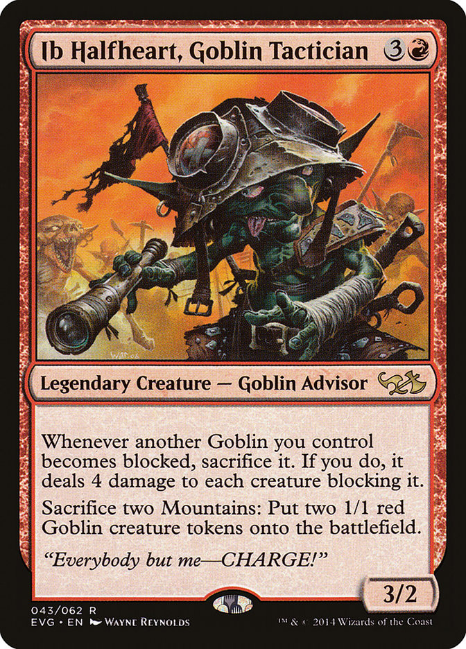 Ib Halfheart, Goblin Tactician (Elves vs. Goblins) [Duel Decks Anthology] | Anubis Games and Hobby