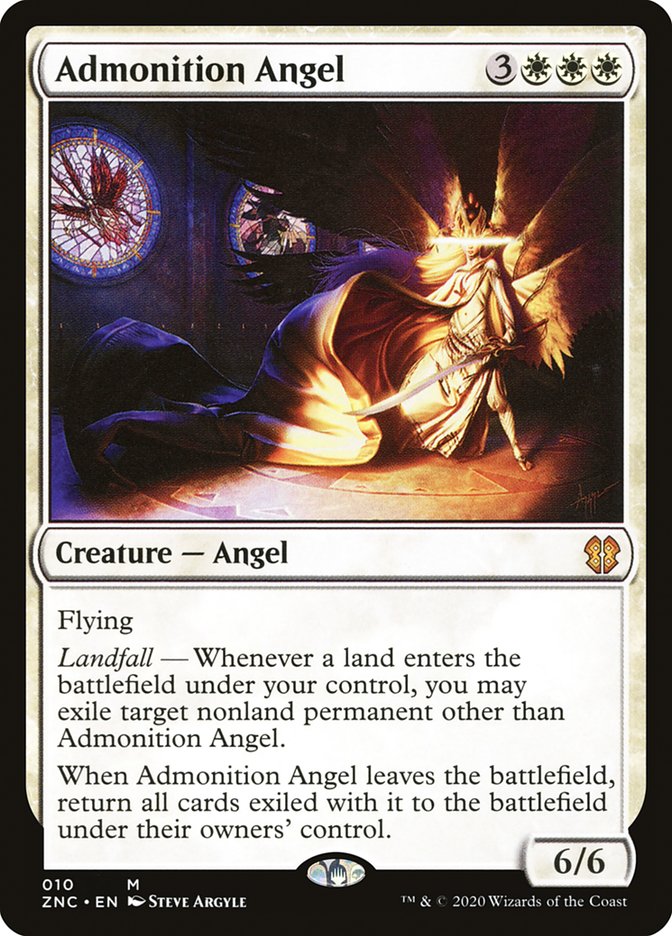 Admonition Angel [Zendikar Rising Commander] | Anubis Games and Hobby