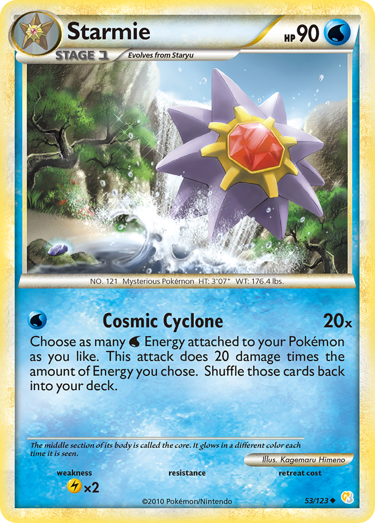 Starmie (53/123) [HeartGold & SoulSilver: Base Set] | Anubis Games and Hobby