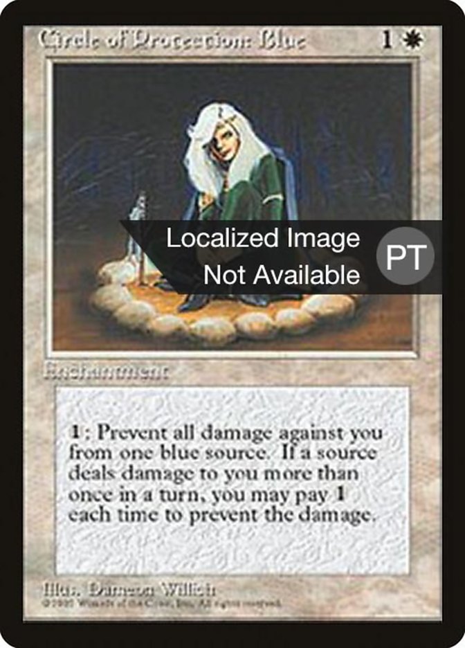 Circle of Protection: Blue [Fourth Edition (Foreign Black Border)] | Anubis Games and Hobby