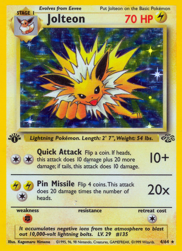 Jolteon (4/64) [Jungle 1st Edition] | Anubis Games and Hobby