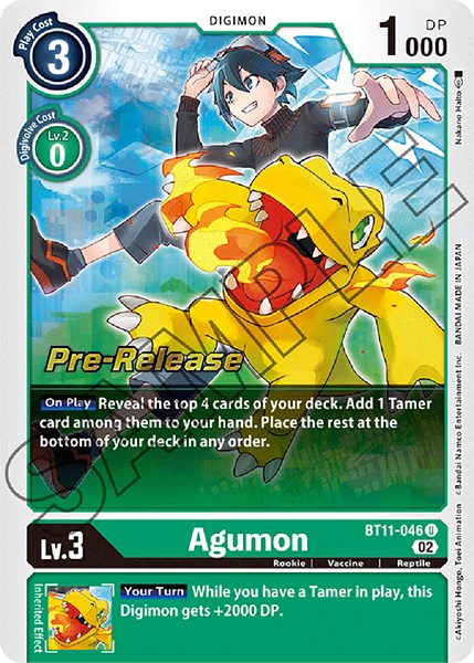 Agumon [BT11-046] [Dimensional Phase Pre-Release Promos] | Anubis Games and Hobby