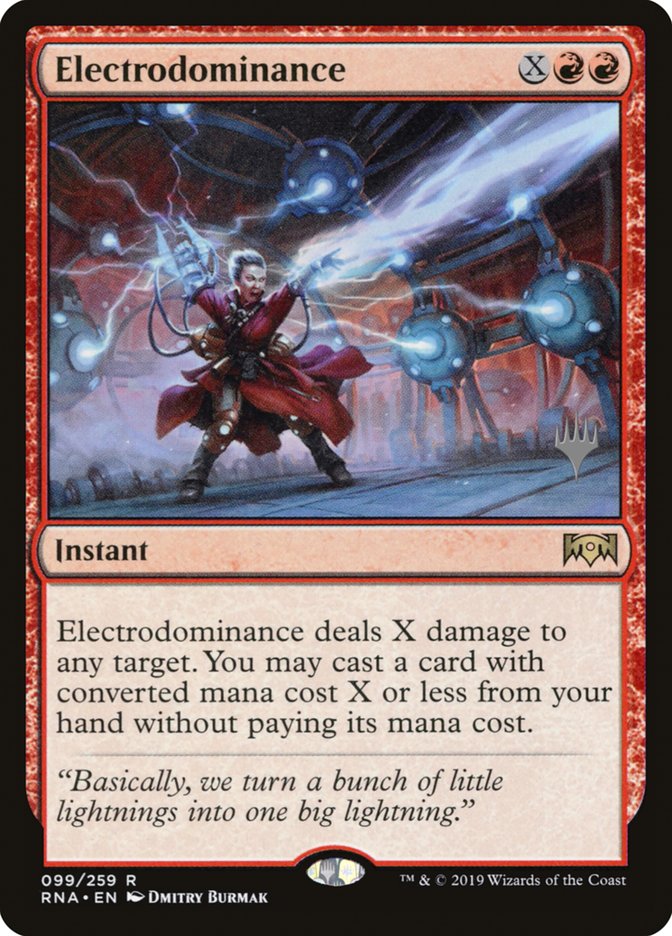 Electrodominance (Promo Pack) [Ravnica Allegiance Promos] | Anubis Games and Hobby