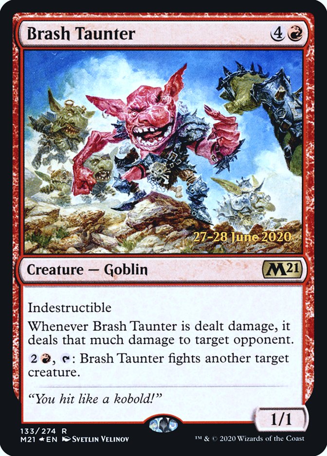 Brash Taunter [Core Set 2021 Prerelease Promos] | Anubis Games and Hobby