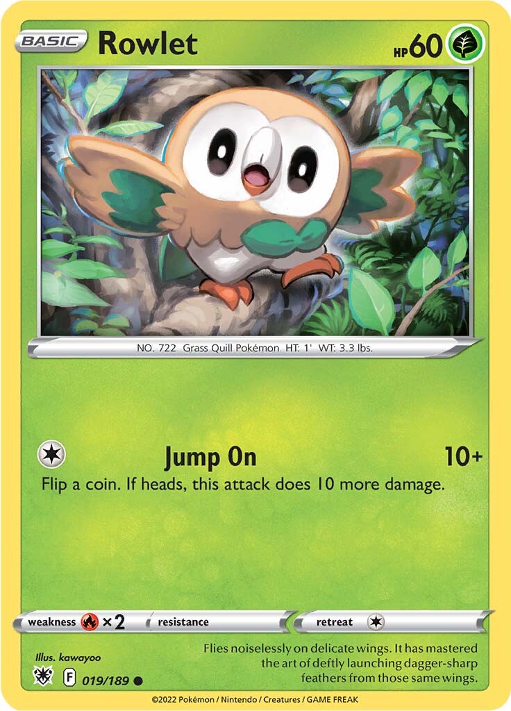 Rowlet (019/189) [Sword & Shield: Astral Radiance] | Anubis Games and Hobby